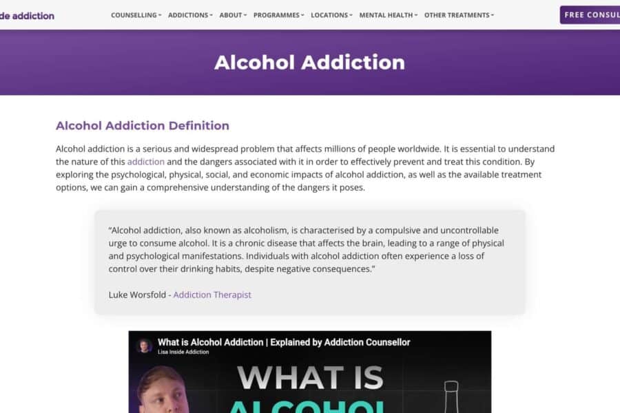 Lisa Inside Addiction portfolio image 2